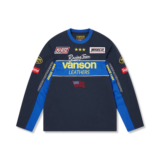 Vanson Long Sleeve Navy