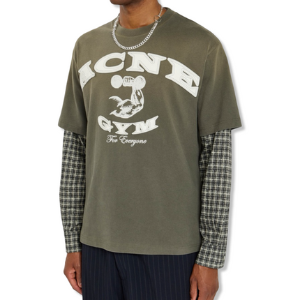 Layered Logo T-Shirt Khaki