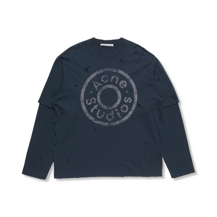 Layered Logo T-Shirt Navy
