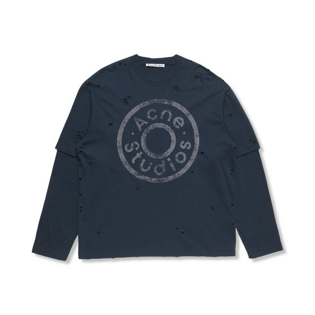 Layered Logo T-Shirt Navy