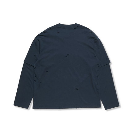 Layered Logo T-Shirt Navy