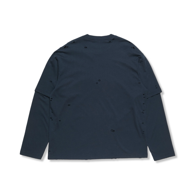 Layered Logo T-Shirt Navy