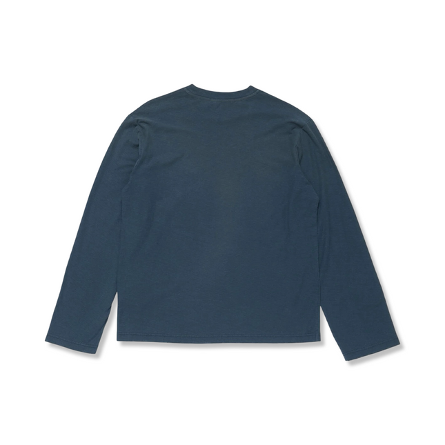 Sprayed Logo Long Sleeve Navy