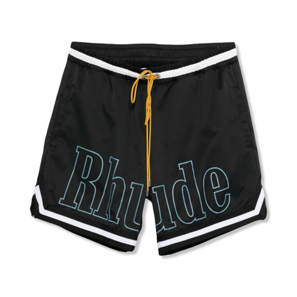Logo-Print Swim Shorts Black