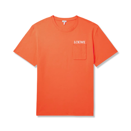 Embroidered Logo T-Shirt Orange