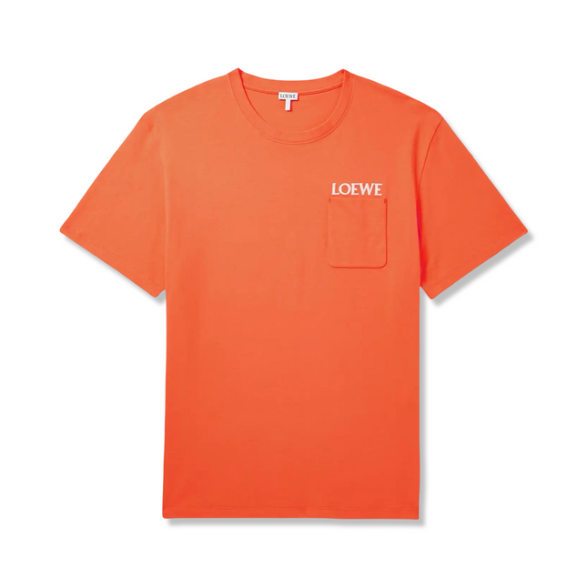 Embroidered Logo T-Shirt Orange