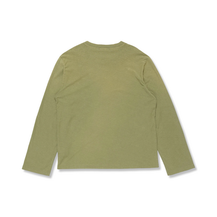Sprayed Logo Long Sleeve Khaki