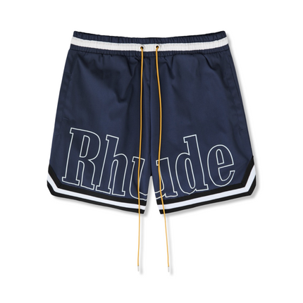 Logo-Print Swim Shorts Navy