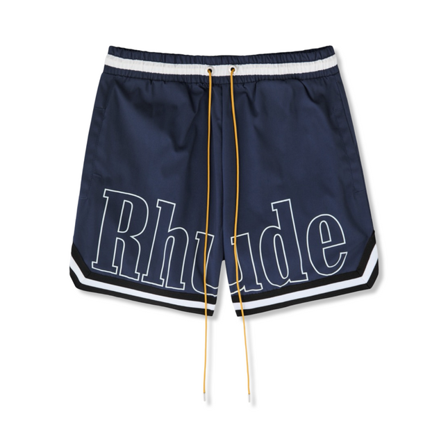 Logo-Print Swim Shorts Navy