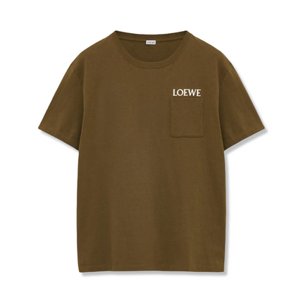 Embroidered Logo T-Shirt Khaki