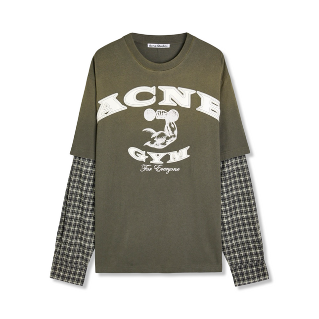 Layered Logo T-Shirt Khaki