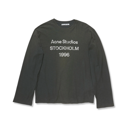 Sprayed Logo Long Sleeve Black