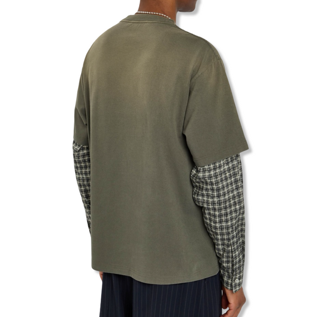 Layered Logo T-Shirt Khaki