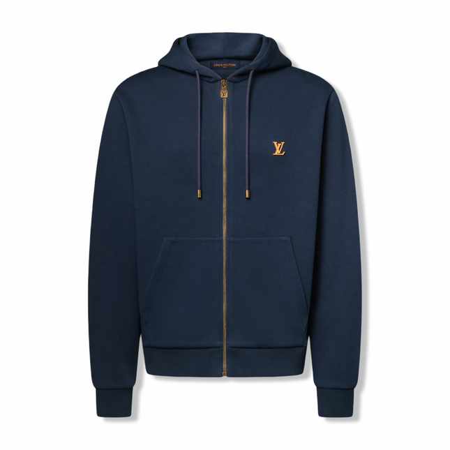 Zipped Hoodie Navy