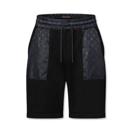 Monogram Pocket Shorts Black