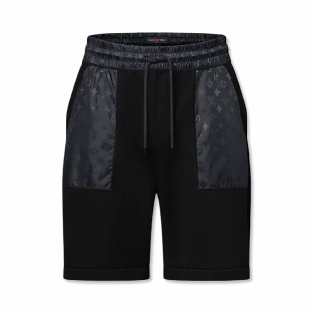 Monogram Pocket Shorts Black
