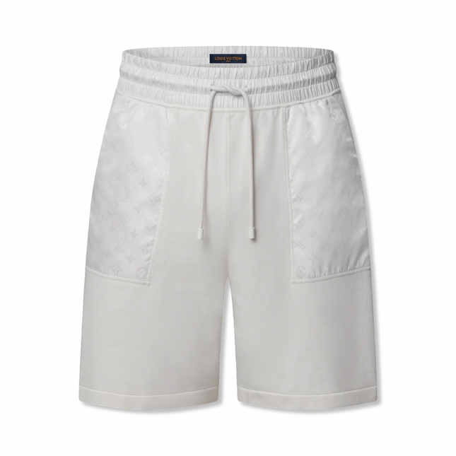 Monogram Pocket Shorts White
