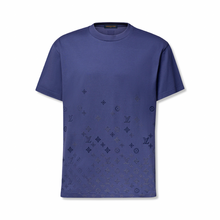 Gradient Flock Print T-Shirt Navy