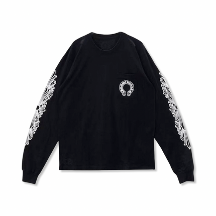 Horseshoe Long-sleeve T-Shirt Black
