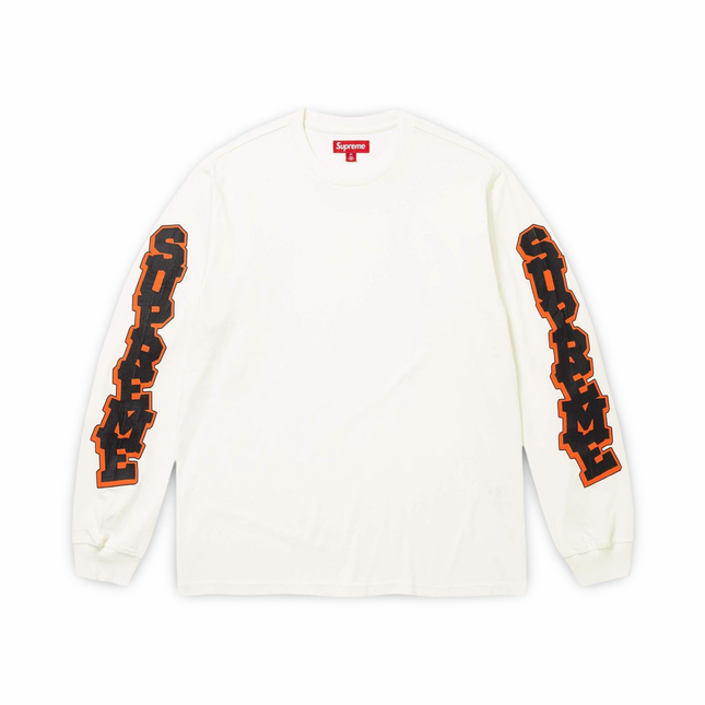 Logo Print Long Sleeve White