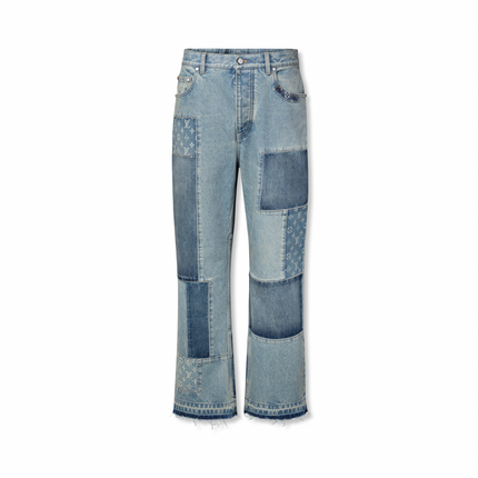 Patchwork Denim Jeans