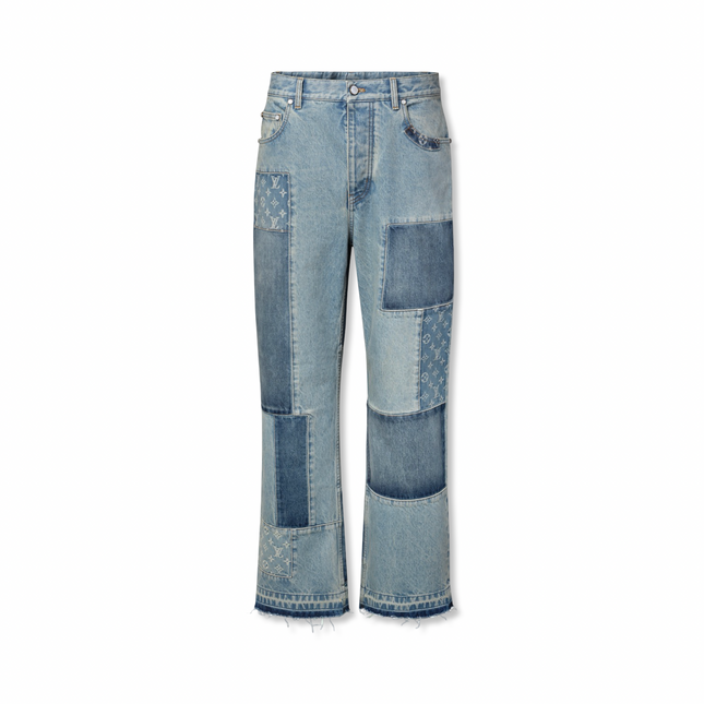 Patchwork Denim Jeans