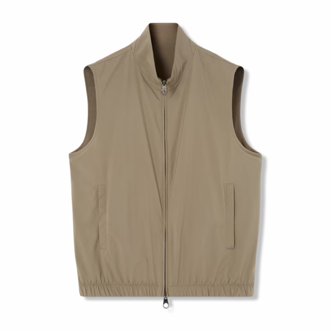 Vest in Taupe