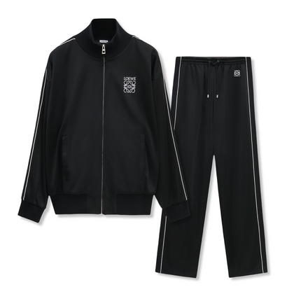 Technical Jersey Tracksuit Black