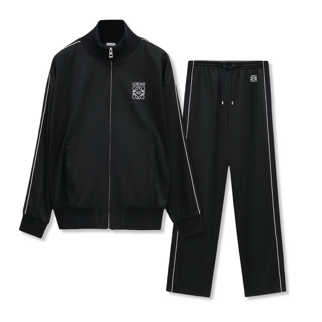 Technical Jersey Tracksuit Black