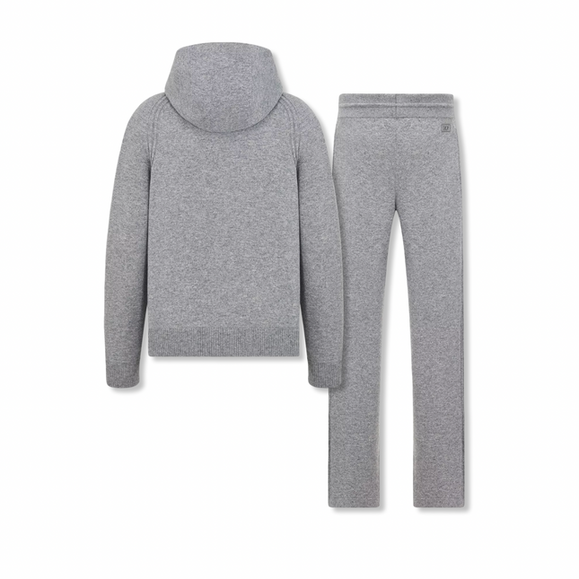 Cashmere Knit Tracksuit Grey