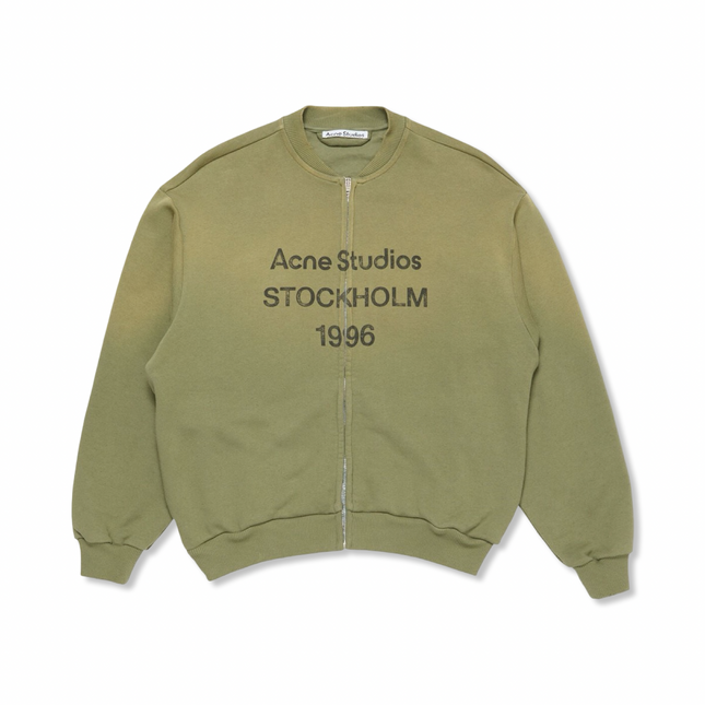 Zip-Up Cardigan Khaki