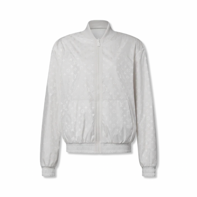 Monogram Lightweight Bomber Jacket White