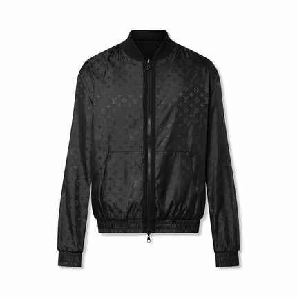 Monogram Lightweight Bomber Jacket Black