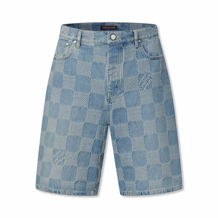 Damier Shorts Blue
