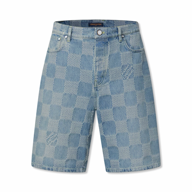 Damier Shorts Blue