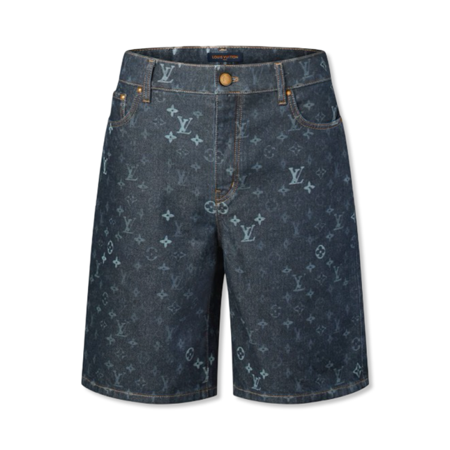 Monogram Shorts Blue