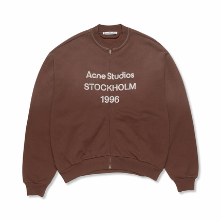 Zip-Up Cardigan Brown