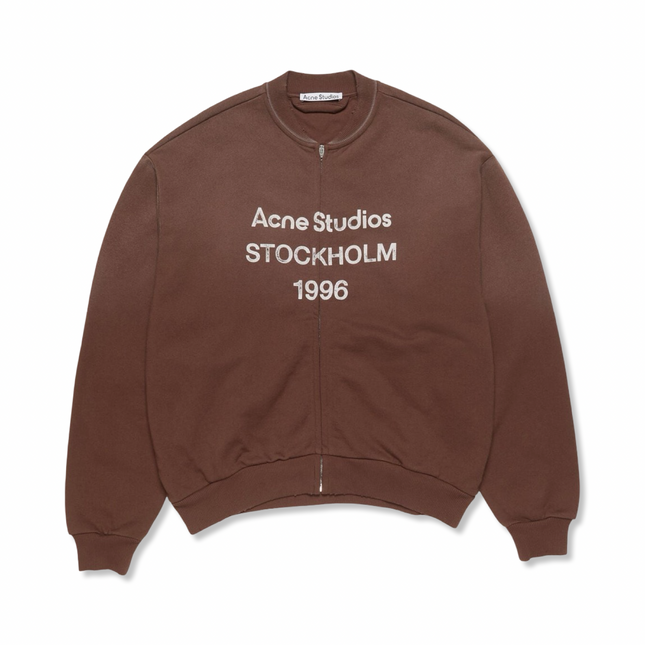 Zip-Up Cardigan Brown