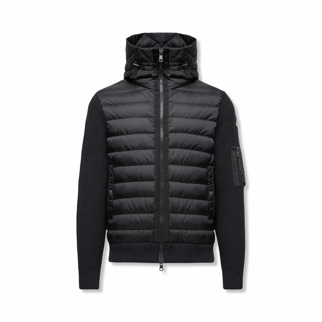 Padded Cardigan Black