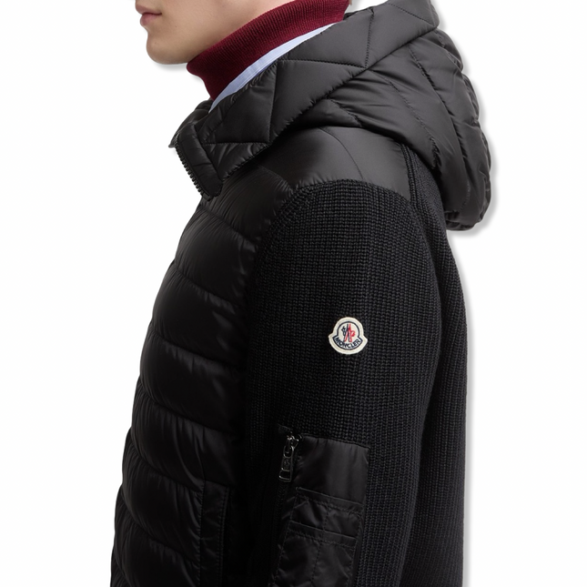 Padded Cardigan Black