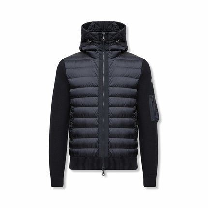 Padded Cardigan Navy
