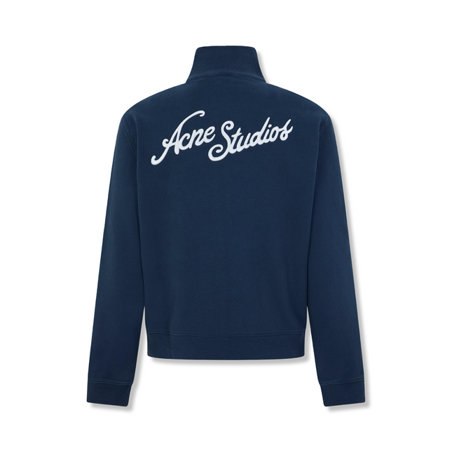 Logo Embroidered Zip Sweatshirt