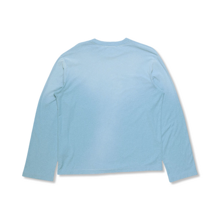 Sprayed Logo Long Sleeve Blue