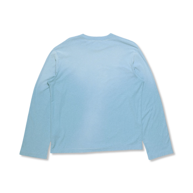 Sprayed Logo Long Sleeve Blue