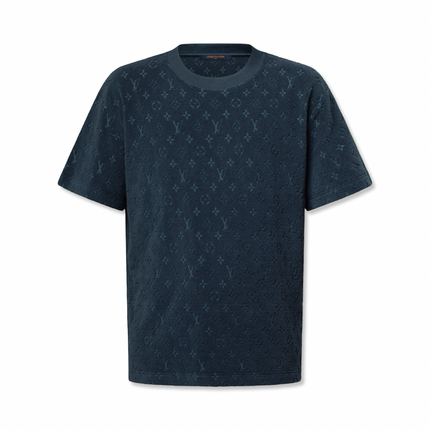 Monogram Cotton T-Shirt Navy