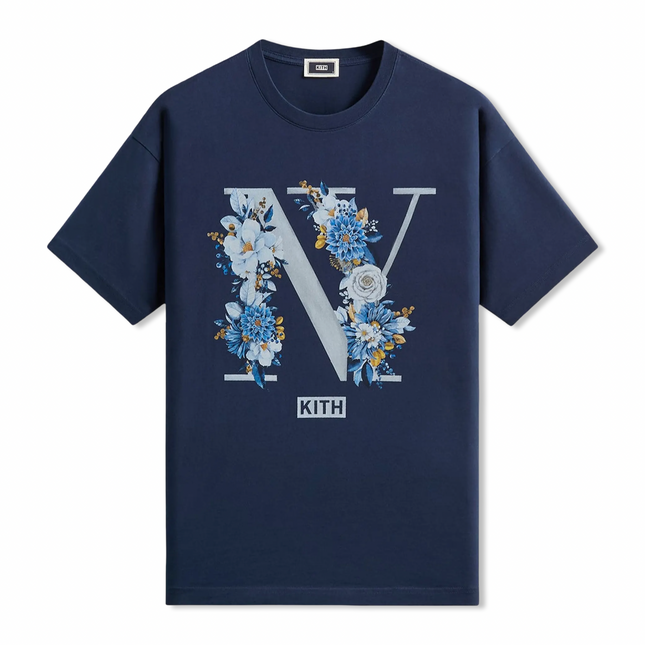 Floral NY Tee Navy