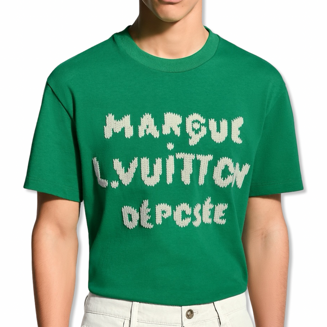 Embroidered Signature T-Shirt Green