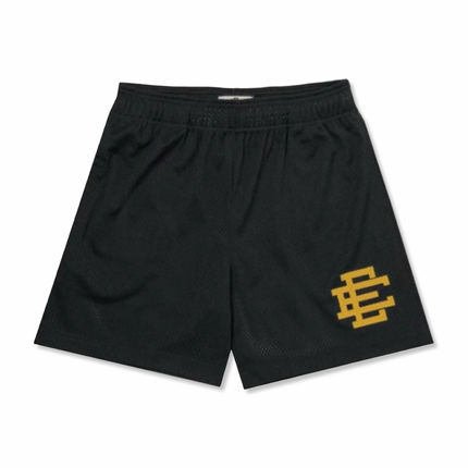EE Basic Mesh Shorts Black/Yellow