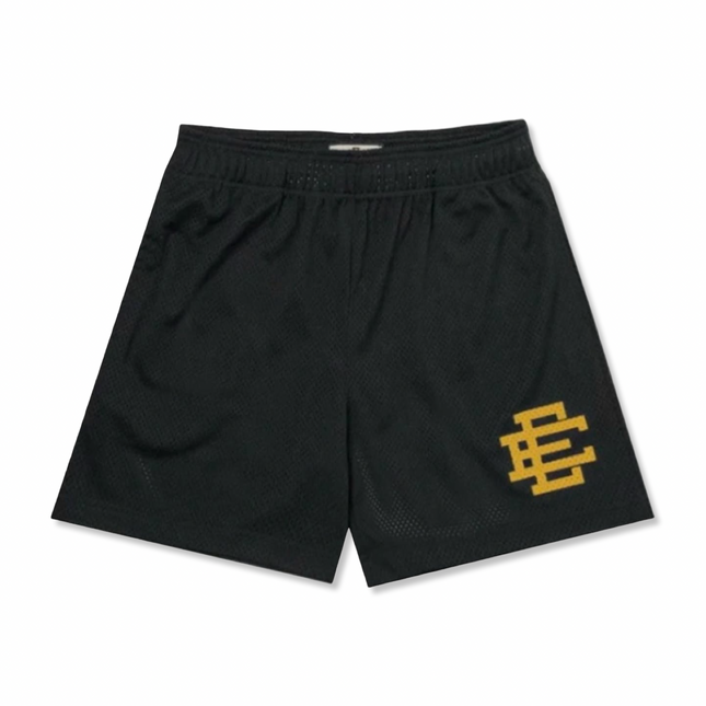 EE Basic Mesh Shorts Black/Yellow
