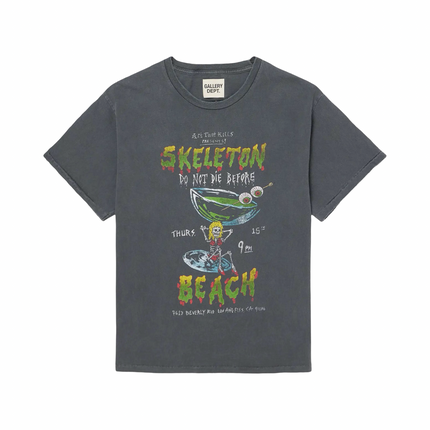 Skeleton Beach T-Shirt Washed Black